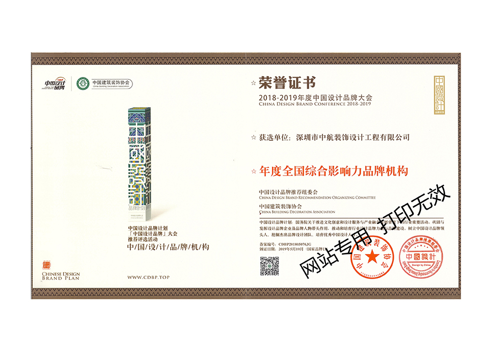 2018年度全國綜合影響力品牌機(jī)構(gòu)